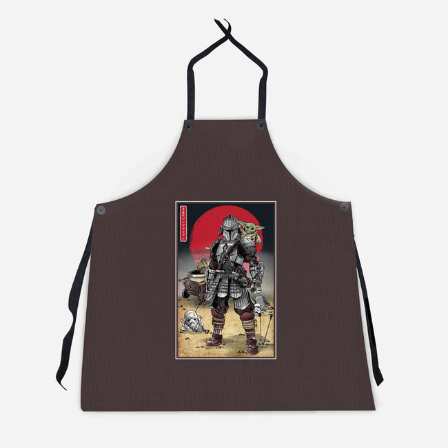 Lone Ronin And Cub-unisex kitchen apron-DrMonekers