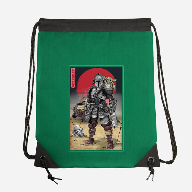 Lone Ronin And Cub-none drawstring bag-DrMonekers