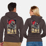 Lone Ronin And Cub-unisex zip-up sweatshirt-DrMonekers