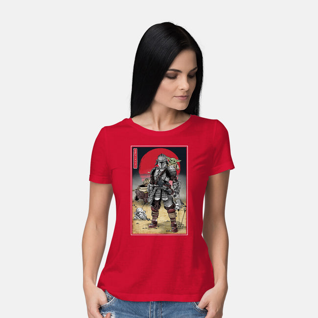 Lone Ronin And Cub-womens basic tee-DrMonekers