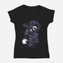 Black Coffee Black Soul-womens v-neck tee-tobefonseca