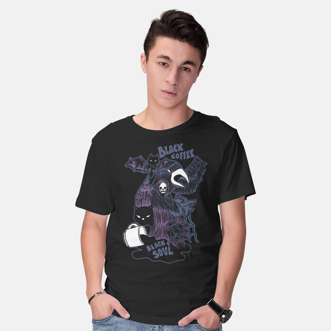 Black Coffee Black Soul-mens basic tee-tobefonseca