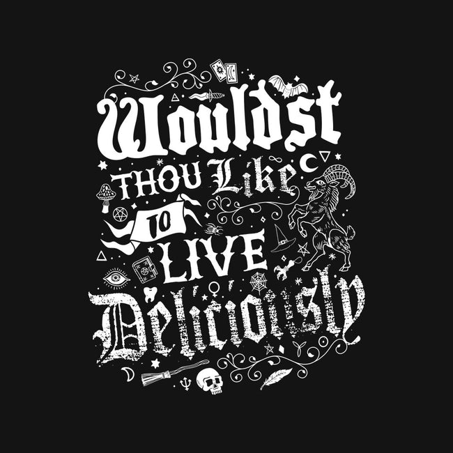 To Live Deliciously-none removable cover w insert throw pillow-Nemons
