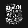 To Live Deliciously-none removable cover w insert throw pillow-Nemons