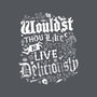 To Live Deliciously-none removable cover w insert throw pillow-Nemons