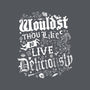 To Live Deliciously-none drawstring bag-Nemons