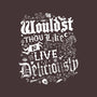 To Live Deliciously-none removable cover w insert throw pillow-Nemons