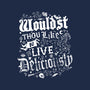 To Live Deliciously-none removable cover w insert throw pillow-Nemons