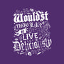 To Live Deliciously-none removable cover w insert throw pillow-Nemons
