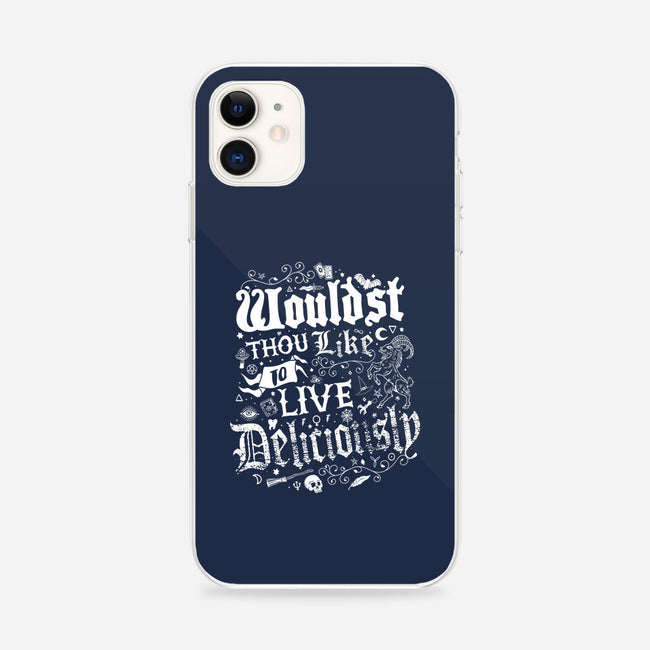 To Live Deliciously-iphone snap phone case-Nemons