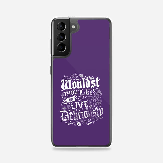 To Live Deliciously-samsung snap phone case-Nemons