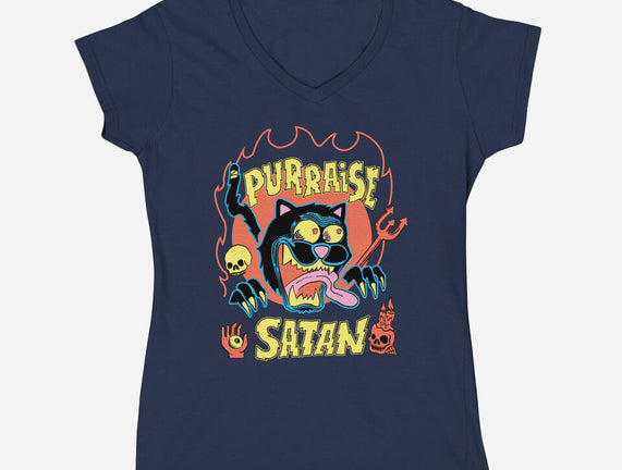 Black Cat Purraise Satan