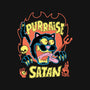 Black Cat Purraise Satan-none glossy sticker-tobefonseca