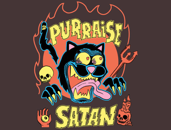 Black Cat Purraise Satan