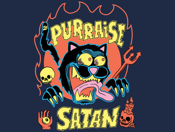 Black Cat Purraise Satan