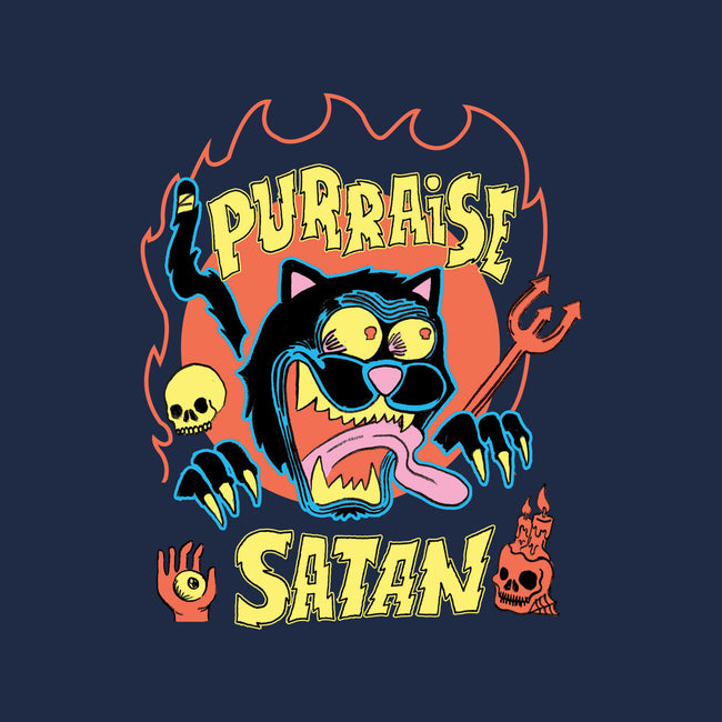 Black Cat Purraise Satan-unisex pullover sweatshirt-tobefonseca