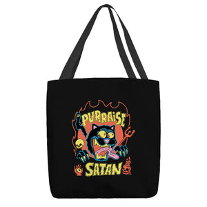 Black Cat Purraise Satan