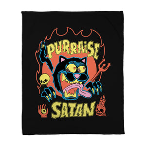 Black Cat Purraise Satan