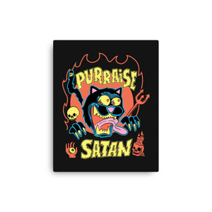 Black Cat Purraise Satan