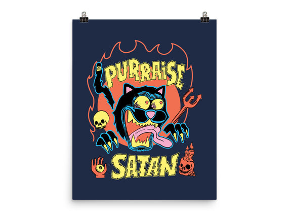 Black Cat Purraise Satan