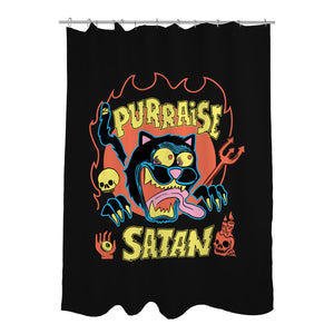 Black Cat Purraise Satan