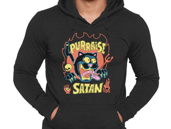Black Cat Purraise Satan