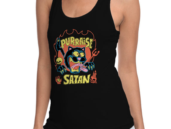 Black Cat Purraise Satan