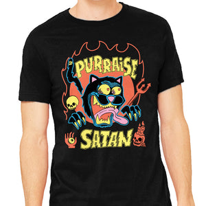 Black Cat Purraise Satan