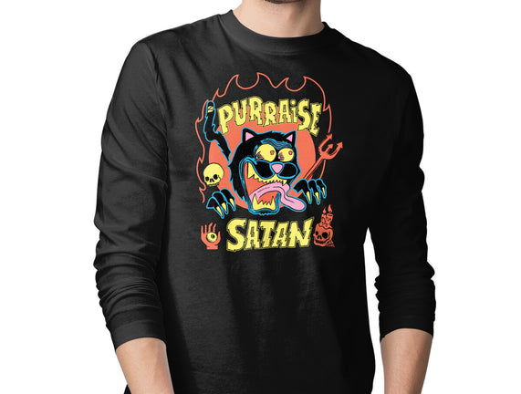 Black Cat Purraise Satan