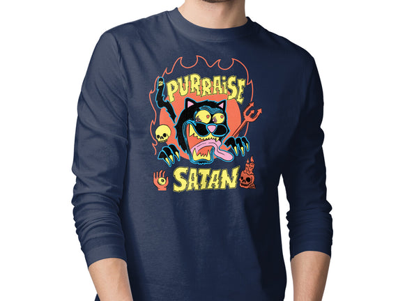 Black Cat Purraise Satan