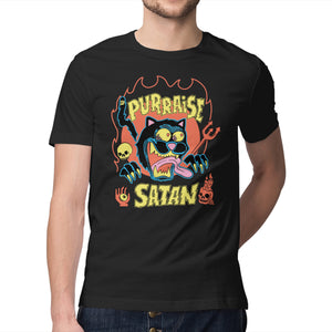 Black Cat Purraise Satan