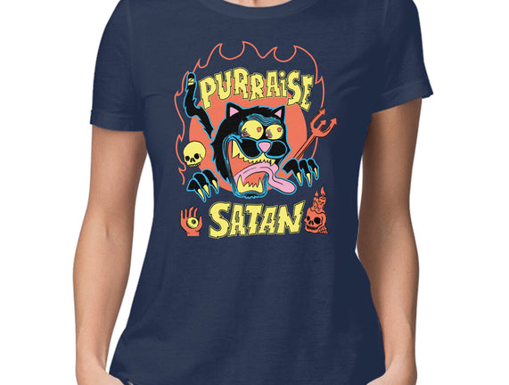 Black Cat Purraise Satan