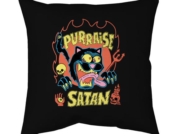 Black Cat Purraise Satan
