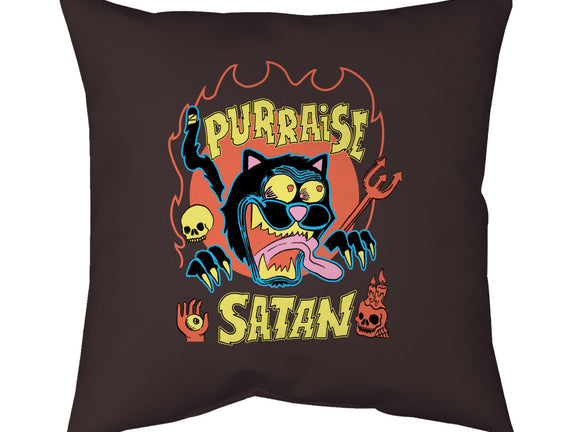 Black Cat Purraise Satan