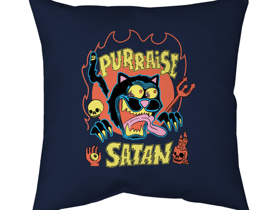 Black Cat Purraise Satan