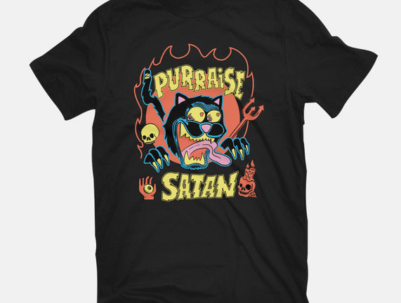 Black Cat Purraise Satan