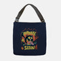 Black Cat Purraise Satan-none adjustable tote bag-tobefonseca