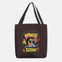 Black Cat Purraise Satan-none basic tote bag-tobefonseca