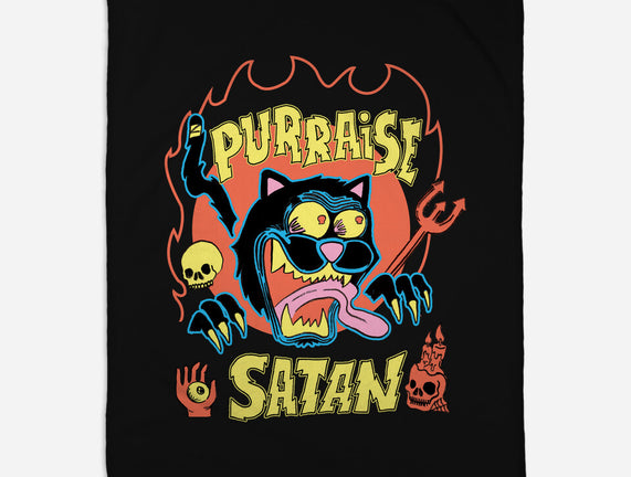 Black Cat Purraise Satan