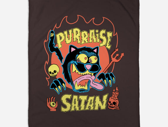 Black Cat Purraise Satan