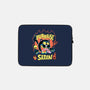 Black Cat Purraise Satan-none zippered laptop sleeve-tobefonseca