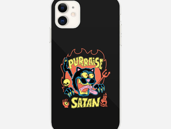 Black Cat Purraise Satan