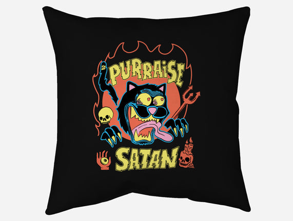 Black Cat Purraise Satan