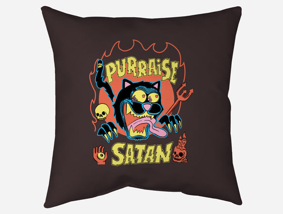 Black Cat Purraise Satan