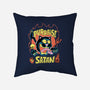 Black Cat Purraise Satan-none removable cover w insert throw pillow-tobefonseca