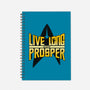 Live Long-none dot grid notebook-Getsousa!