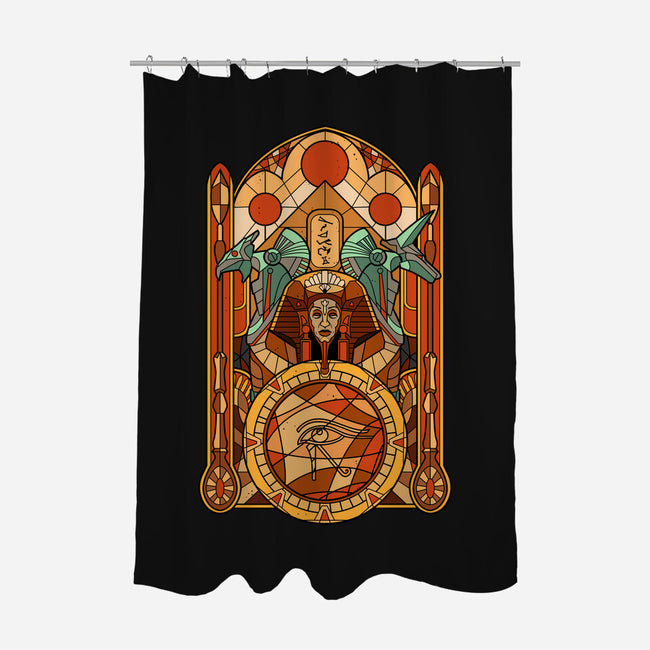 Stained Glass Gods-none polyester shower curtain-daobiwan
