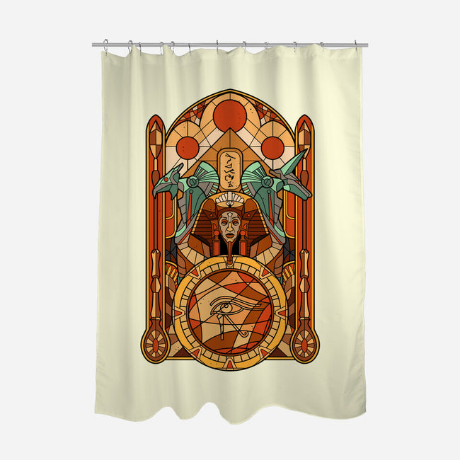 Stained Glass Gods-none polyester shower curtain-daobiwan