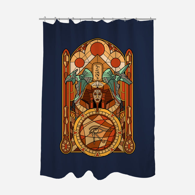 Stained Glass Gods-none polyester shower curtain-daobiwan
