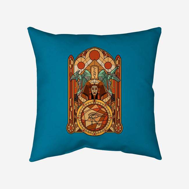 Stained Glass Gods-none removable cover throw pillow-daobiwan